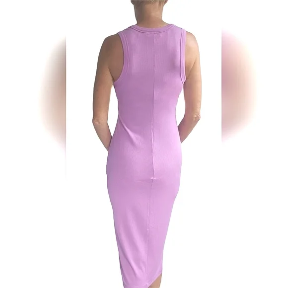 ❤️SPECIAL❤️NWT. ON 34TH Rib-Knit Midi Tank Dress In Purple Opal - Picture 4 of 6